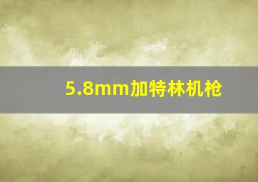 5.8mm加特林机枪