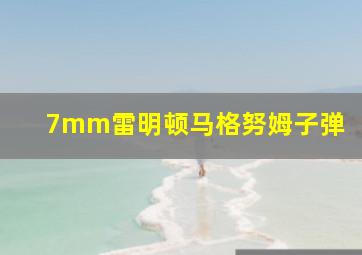 7mm雷明顿马格努姆子弹