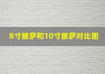 8寸披萨和10寸披萨对比图