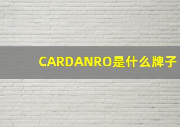 CARDANRO是什么牌子