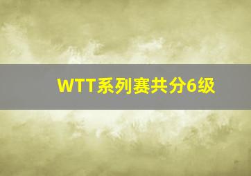 WTT系列赛共分6级