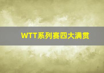 WTT系列赛四大满贯