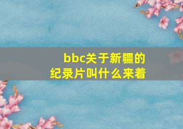 bbc关于新疆的纪录片叫什么来着