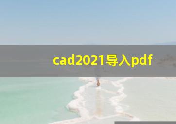 cad2021导入pdf