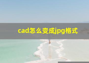 cad怎么变成jpg格式