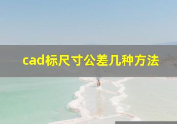 cad标尺寸公差几种方法