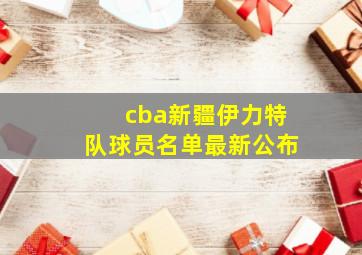 cba新疆伊力特队球员名单最新公布