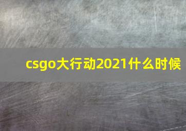 csgo大行动2021什么时候