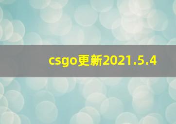 csgo更新2021.5.4