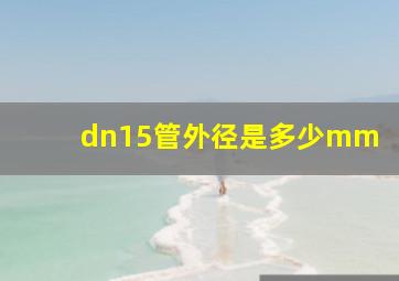 dn15管外径是多少mm