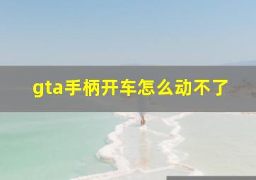 gta手柄开车怎么动不了