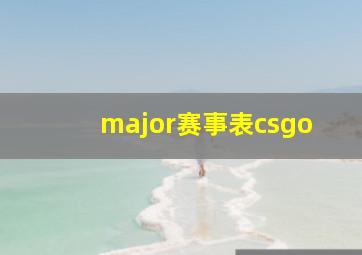 major赛事表csgo