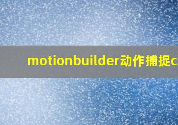 motionbuilder动作捕捉c3D