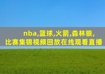 nba,篮球,火箭,森林狼,比赛集锦视频回放在线观看直播