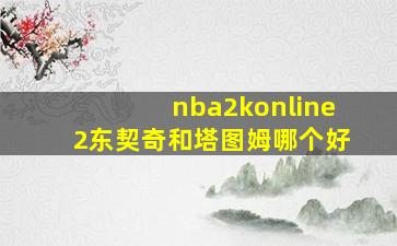 nba2konline2东契奇和塔图姆哪个好