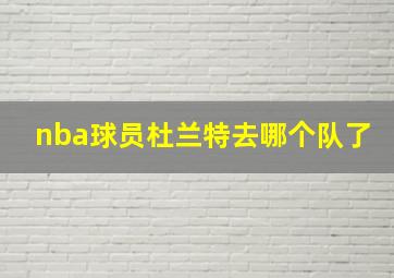 nba球员杜兰特去哪个队了