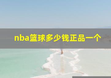 nba篮球多少钱正品一个