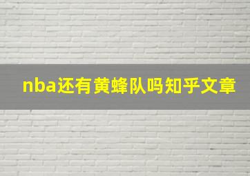 nba还有黄蜂队吗知乎文章