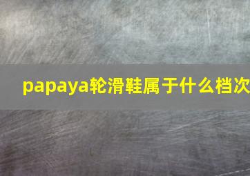 papaya轮滑鞋属于什么档次