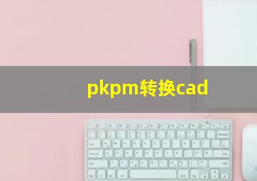 pkpm转换cad