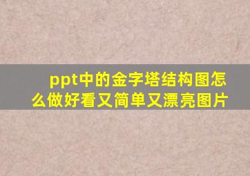 ppt中的金字塔结构图怎么做好看又简单又漂亮图片