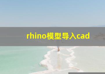 rhino模型导入cad