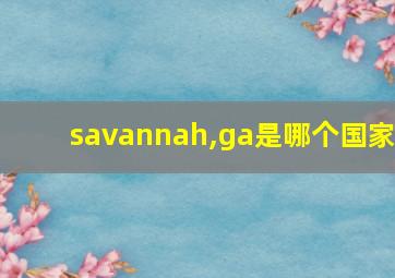 savannah,ga是哪个国家