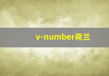 v-number荷兰