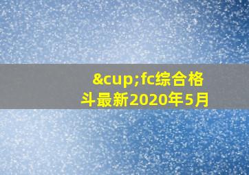 ∪fc综合格斗最新2020年5月