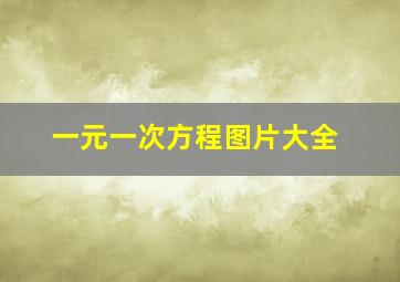 一元一次方程图片大全