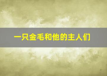 一只金毛和他的主人们