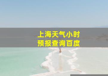 上海天气小时预报查询百度