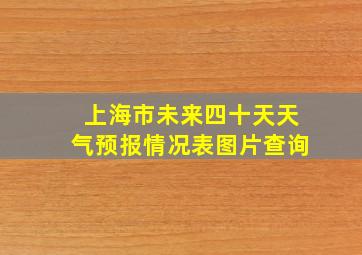 上海市未来四十天天气预报情况表图片查询