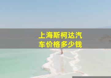 上海斯柯达汽车价格多少钱