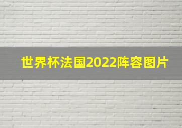 世界杯法国2022阵容图片