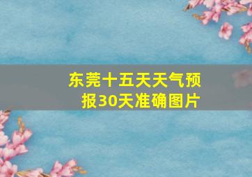 东莞十五天天气预报30天准确图片