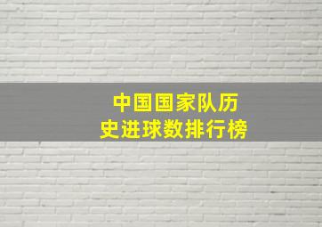 中国国家队历史进球数排行榜