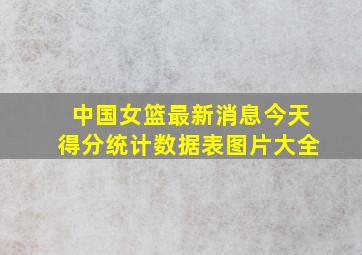 中国女篮最新消息今天得分统计数据表图片大全