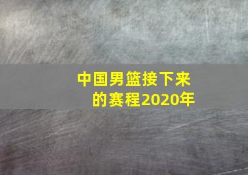 中国男篮接下来的赛程2020年