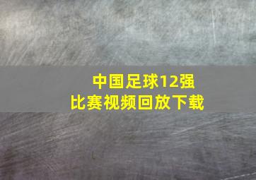 中国足球12强比赛视频回放下载