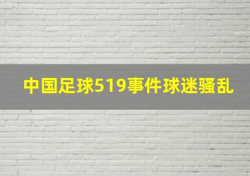 中国足球519事件球迷骚乱