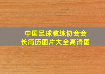 中国足球教练协会会长简历图片大全高清图