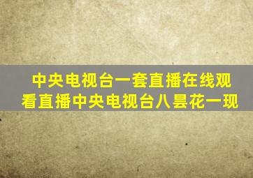 中央电视台一套直播在线观看直播中央电视台八昙花一现