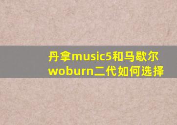 丹拿music5和马歇尔woburn二代如何选择