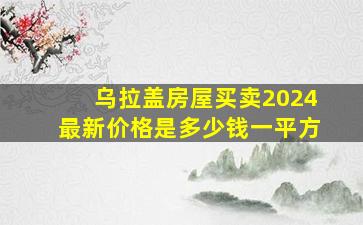 乌拉盖房屋买卖2024最新价格是多少钱一平方