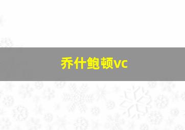 乔什鲍顿vc