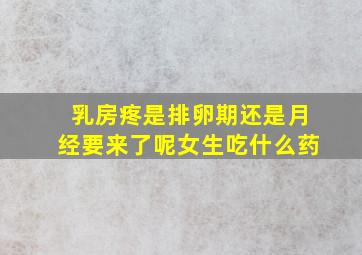 乳房疼是排卵期还是月经要来了呢女生吃什么药