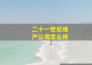 二十一世纪地产公司怎么样