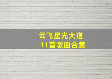 云飞星光大道11首歌曲合集