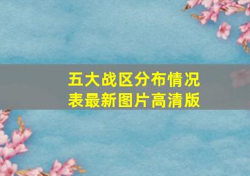 五大战区分布情况表最新图片高清版